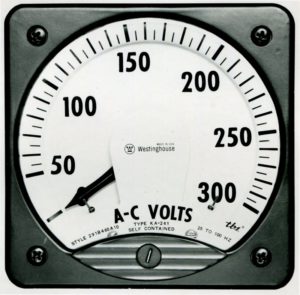 AC Voltage Analog Switchboard Meter