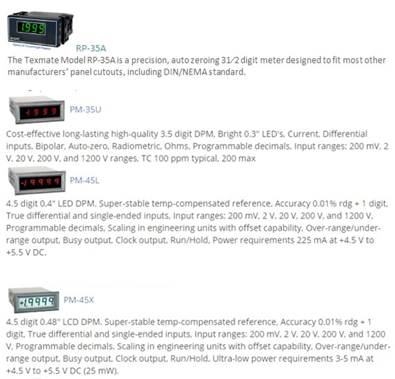 Texmate Meters