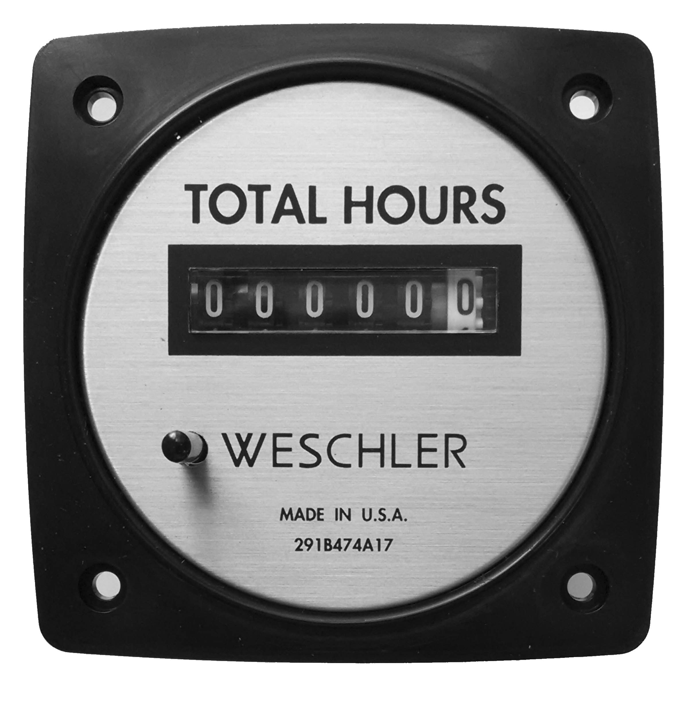 ENM CO. ELAPSED TIME METER / HOUR METER ALL METAL 120VAC 60HZ HIGH-QUALITY 