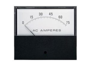 Ac 0-3A Rund Analog Panel Meter Strommess Amperemeter Gauge Schwarz V4I9 