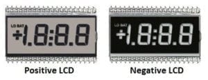 Positive and Negative LCD Displays